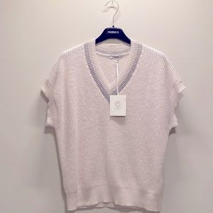 PESERICO KNITWEAR Wool, cashmere silk and Sury Alpaca vest. NWT. size 38 IT